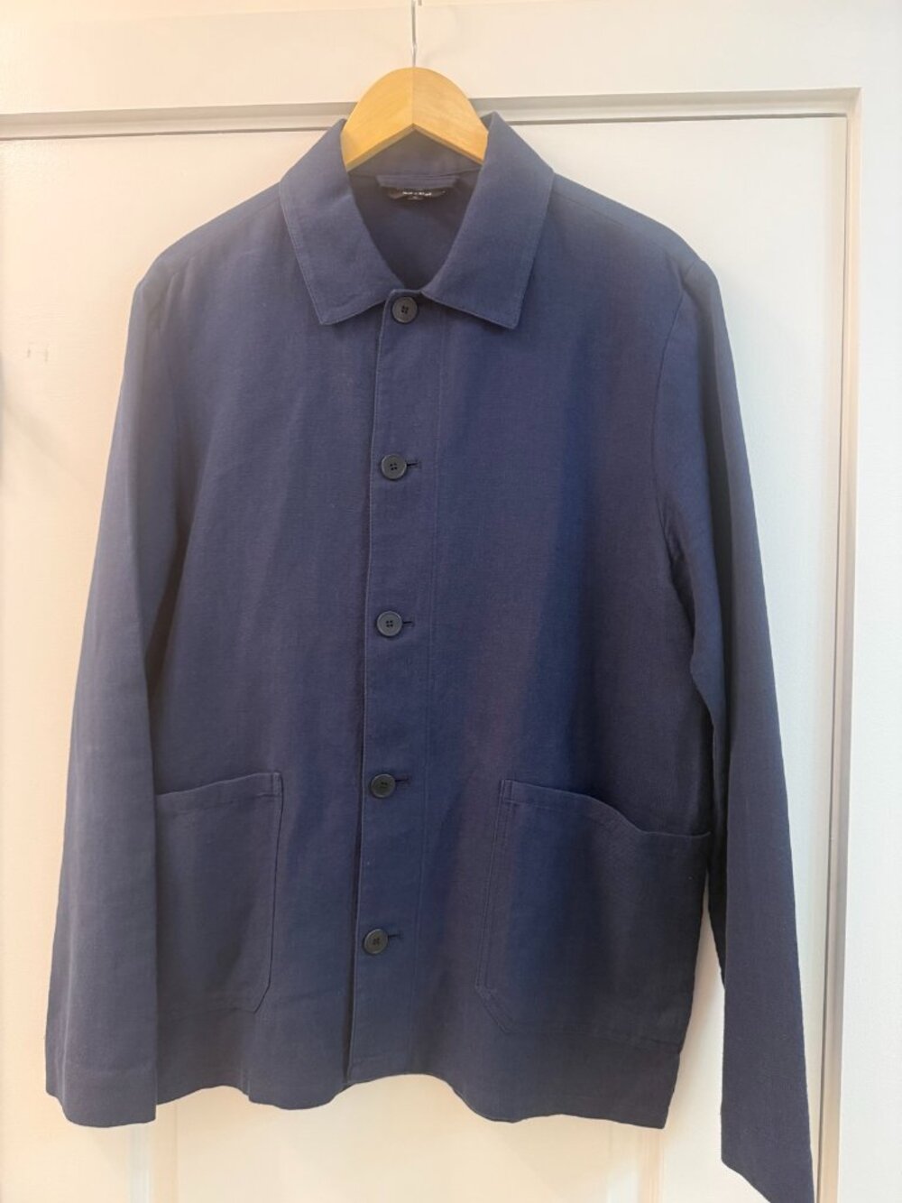 A.P.C. Navy Linen Jacket - Size M